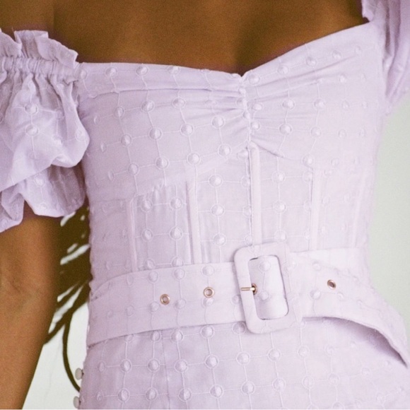 Purple Sabo Skirt Mini Dress - Marcelie Dress - Picture 3 of 7